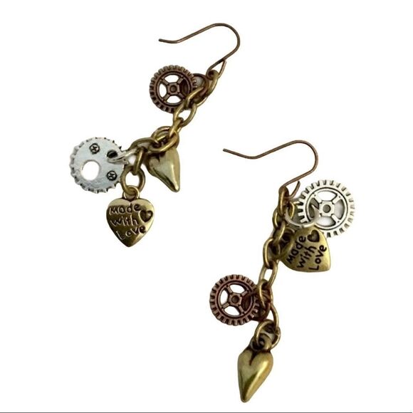 NEW Mix Metal Hanging Earrings Steampunk Jewelry - Picture 2 of 5